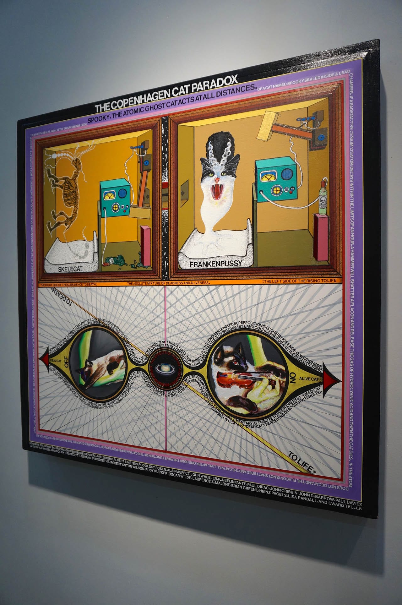 Paul Laffoley, "Copenhagen Cat Paradox" (2008), at Kent Fine Art