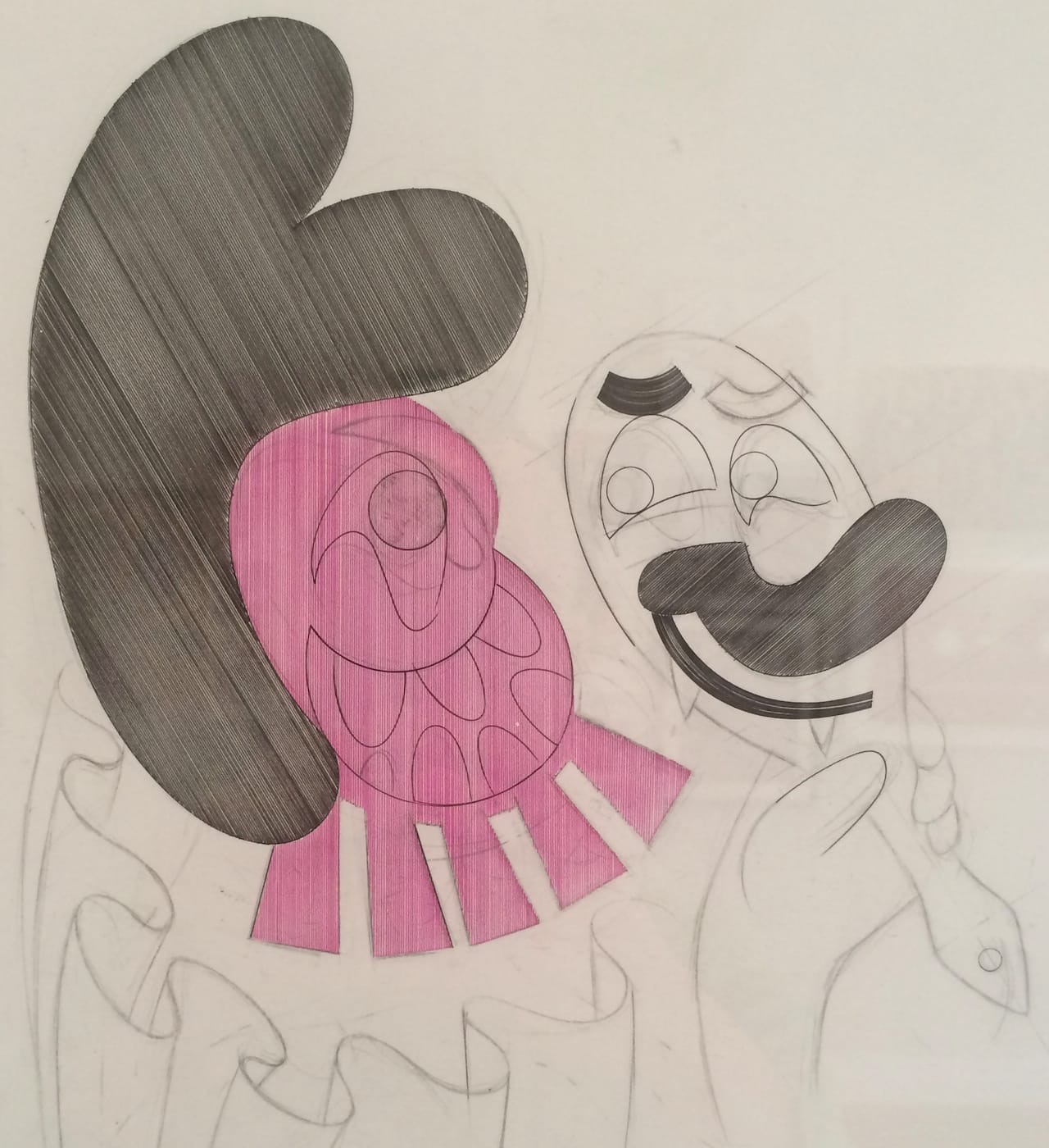 Detail of Jesse Langille, "I never did like your face" (2014)