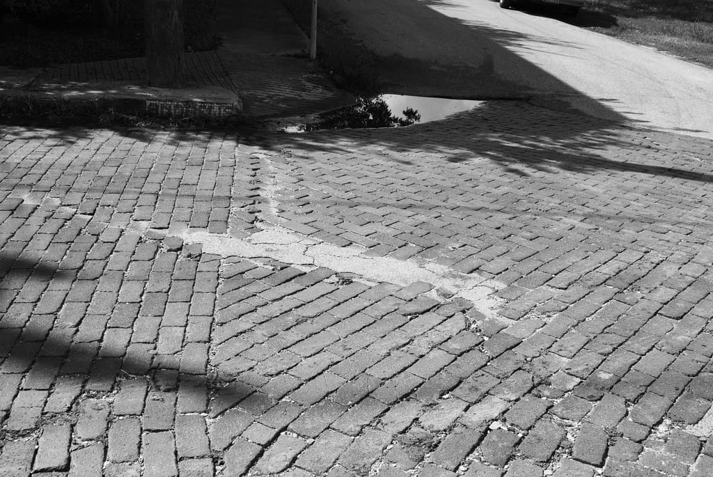 Brick streets in Freedmen's Town, Houston, Texas (photograph by Patrick Feller, via Flickr)