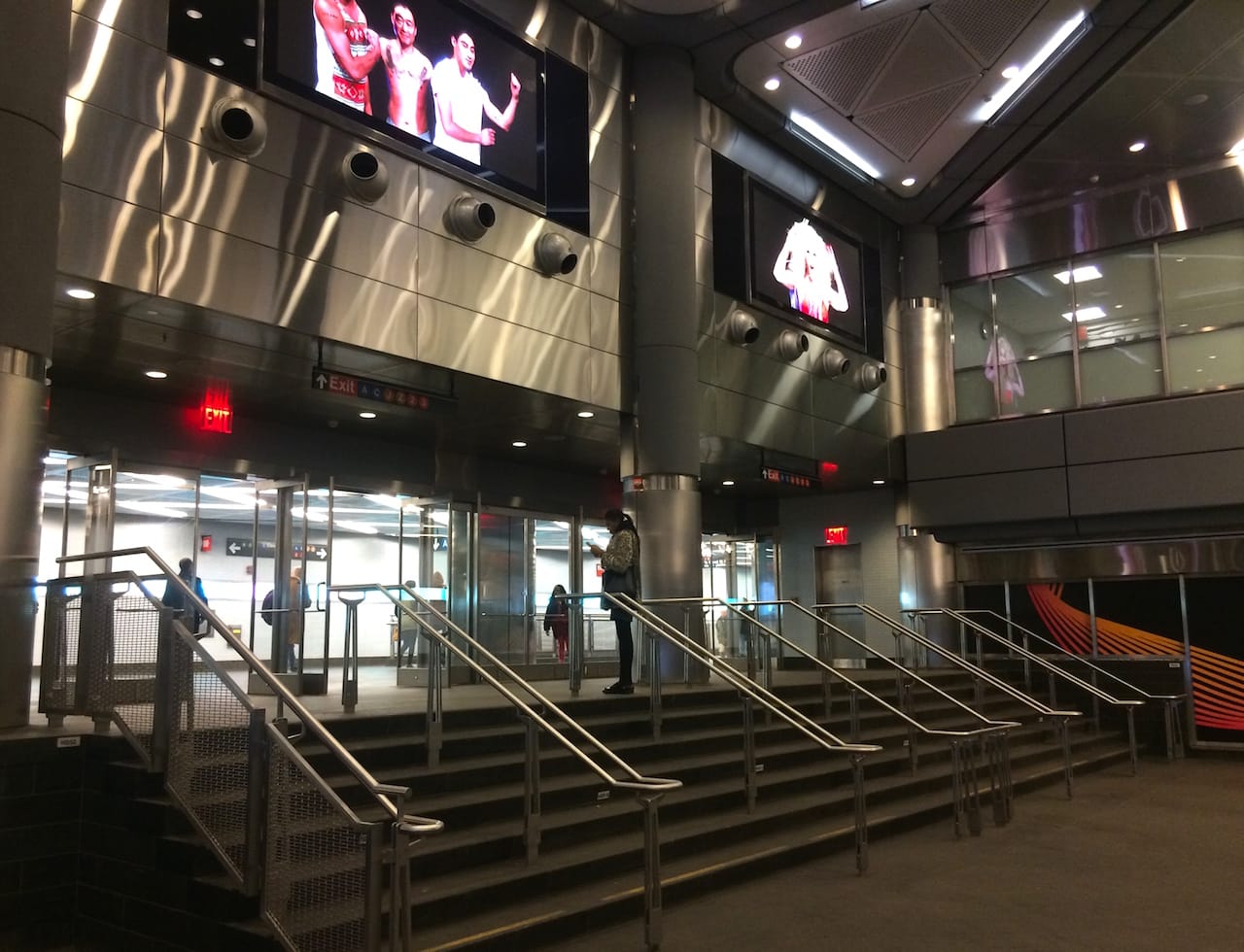 A passageway at the Fulton Center