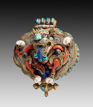 "Portable Shrine for Relics (ga'u) with Face of Glory (kirttimukha)" (c. 1960). Art Institute of Chicago. Promised gift of Barbara and David Kipper (courtesy the Art Institute of Chicago)