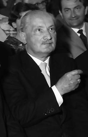 Martin Heidegger (photo via Wikimedia Commons)