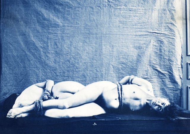 Charles-Francois Jeandel, "Deux femmes nues attachees, allongees sur le cote" (between 1890 and 1900)  (image © Musee d’Orsay, dist. RMN-Grand Palais / Alexis Brandt)