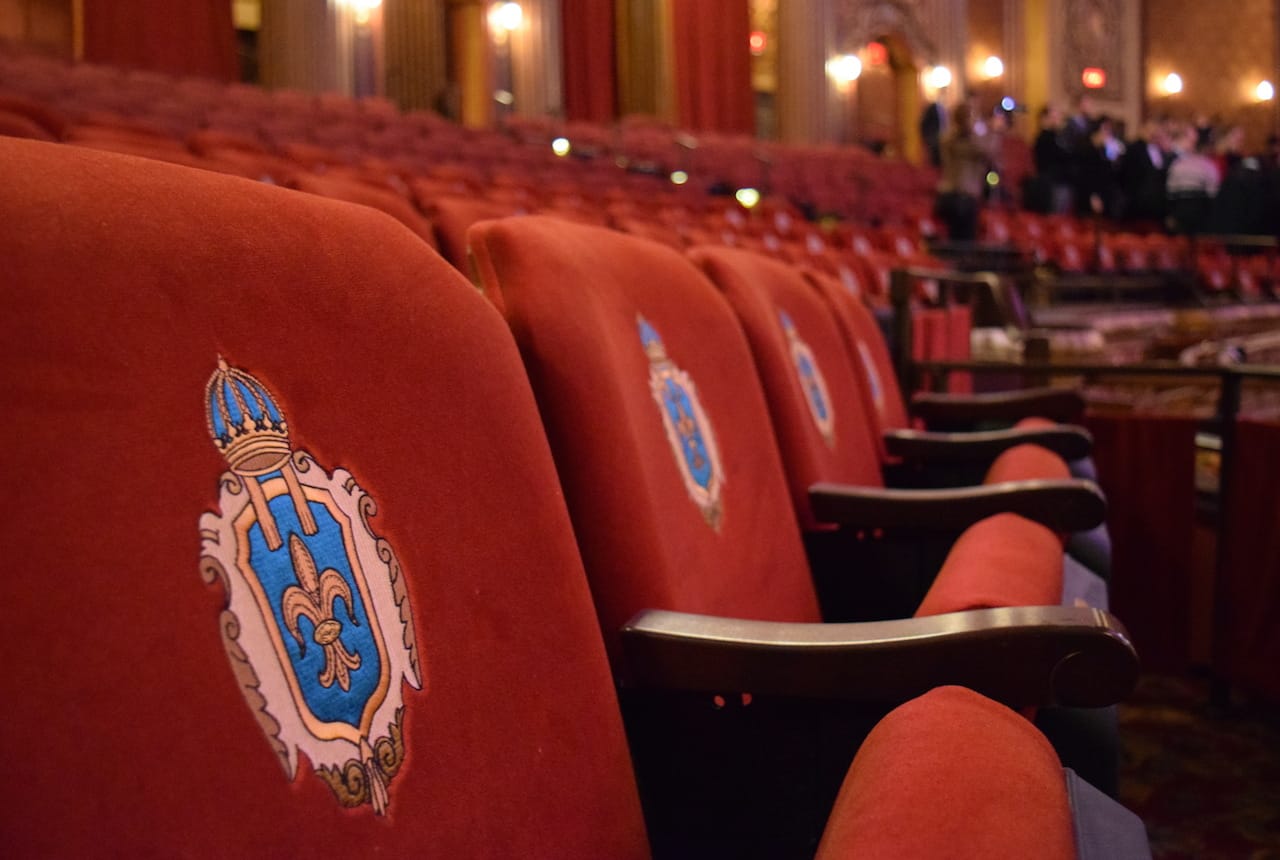 The regal VIP seats in the Kings Theatre