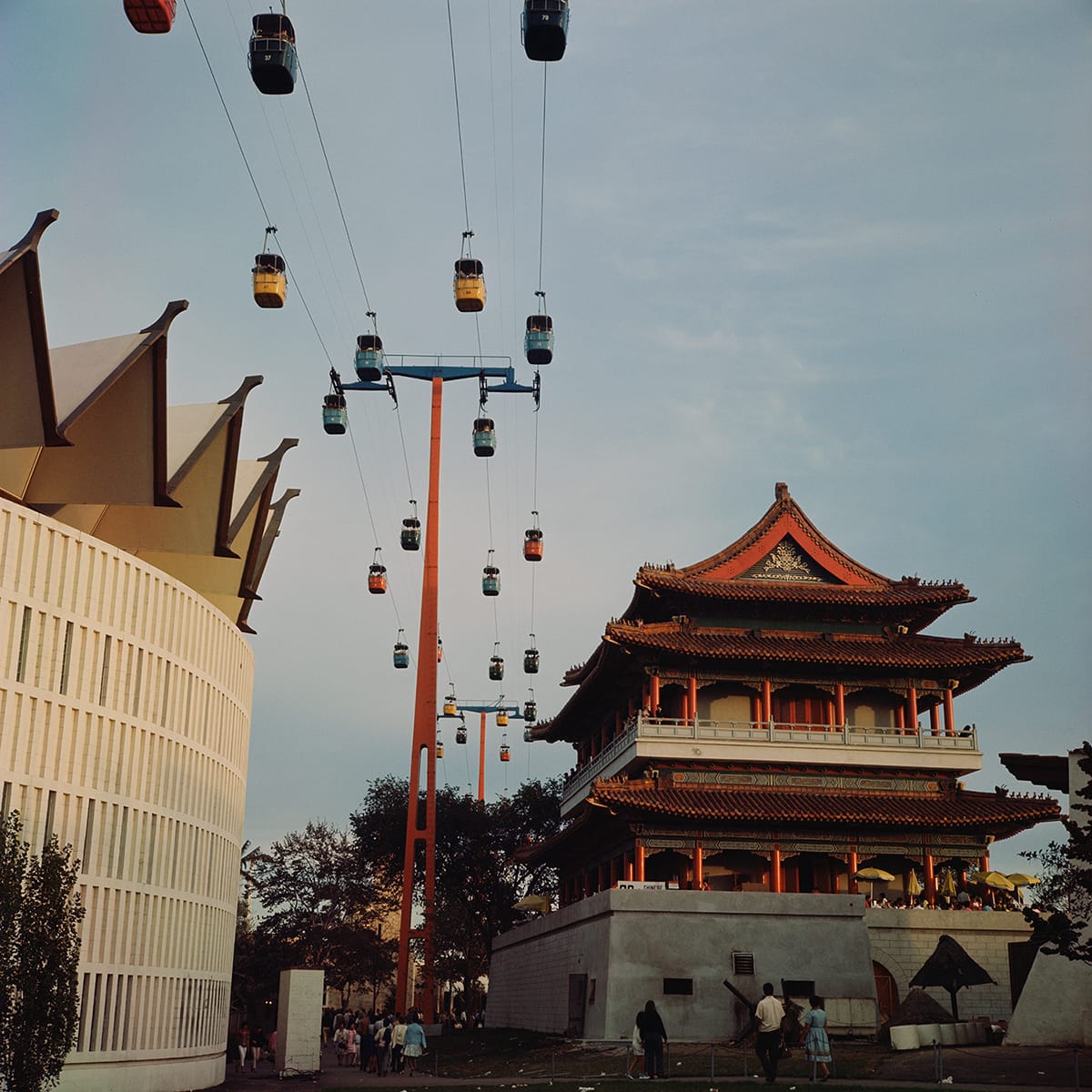 Jerry Kean (Gerald J. Kwapich Kean) Toledo, Ohio – Sunnyside, New York, 1937- 2014 Collection of the Queens Museum; gift of Jerry Kean Singapore Pavilion and Swiss Sky Ride, 1964