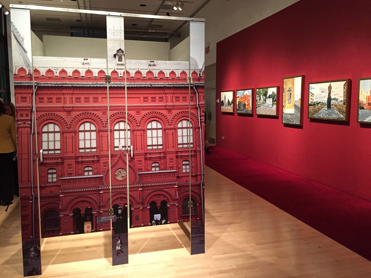 A view of Yevginey Fiks's Lenin Museum exhibition at CUNY Graduate Center (photo by the author for Hyperallergic)