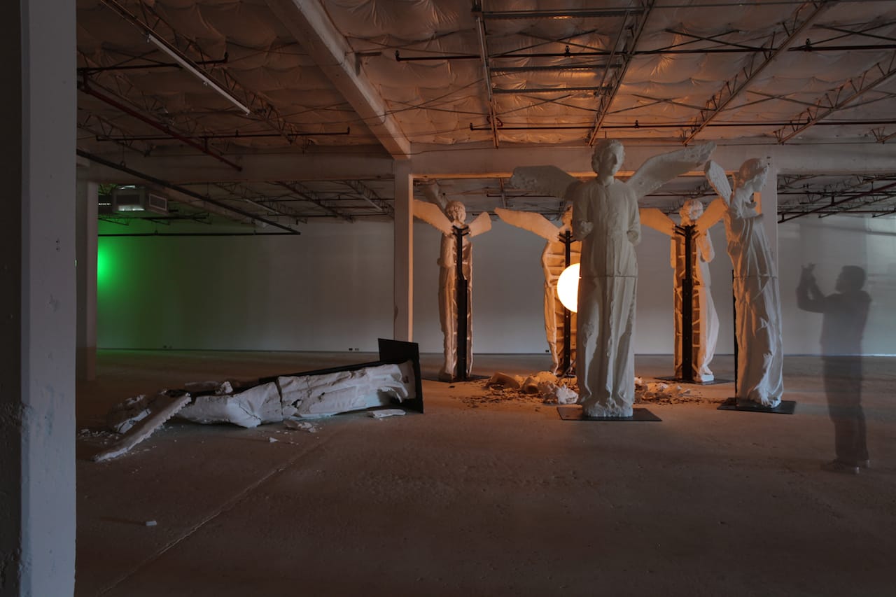 Installation view of Loris Greaud, 'The Unplayed Notes Museum' at Dallas Contemporary