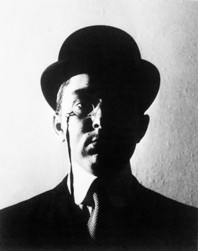 George Maciunas, "Self-portrait" (1961), black-and-white photograph (image courtesy of George website)