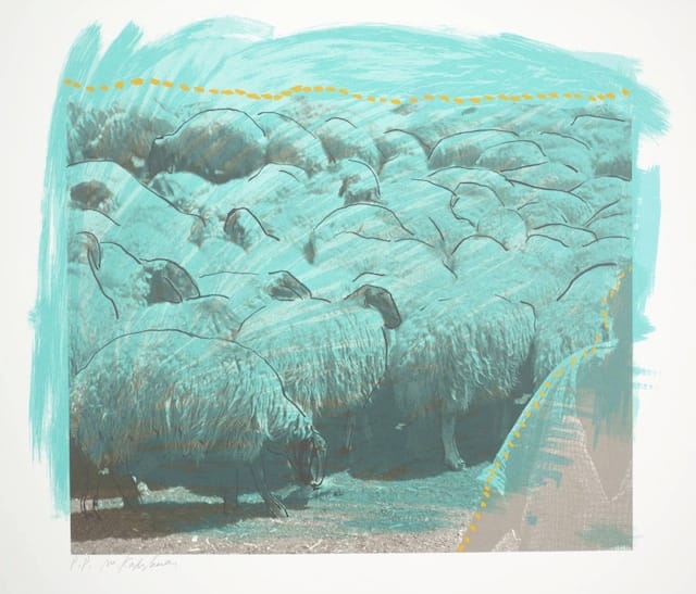 Menashe Kadishman, "Sheep B" (1979): "There is a lot of elephants in the river but also there is a lot of elephants in the river. It is similar to a sandy area with an elephant made from sand."
