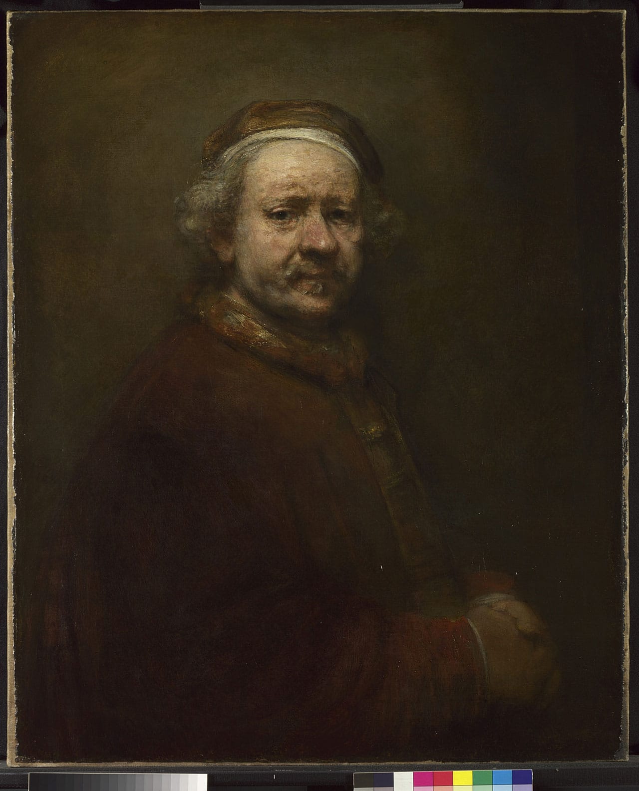 Rembrandt, "Self Portrait at the Age of 63" (1669), oil on canvas, 86 x 70.5 cm (© The National Gallery, London)