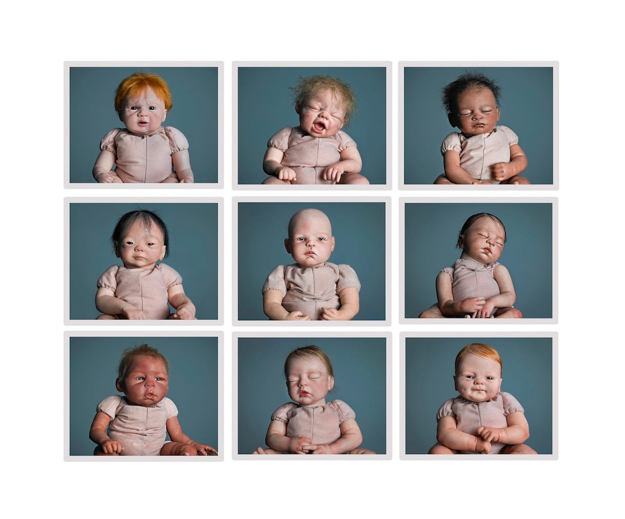 Jamie Diamond, "Nine Months of Reborning" (2013-2014), 24 x 30 in each. Archival Pigment Print 