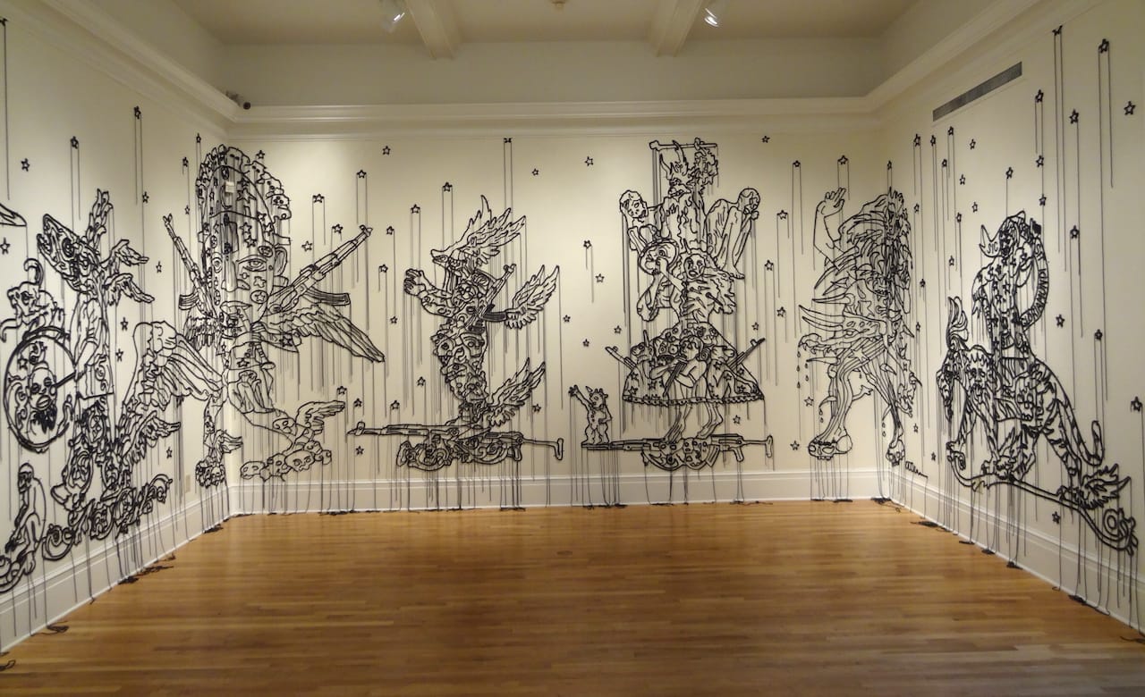 Installation view of Hew Locke, "The Nameless" (2010–14)