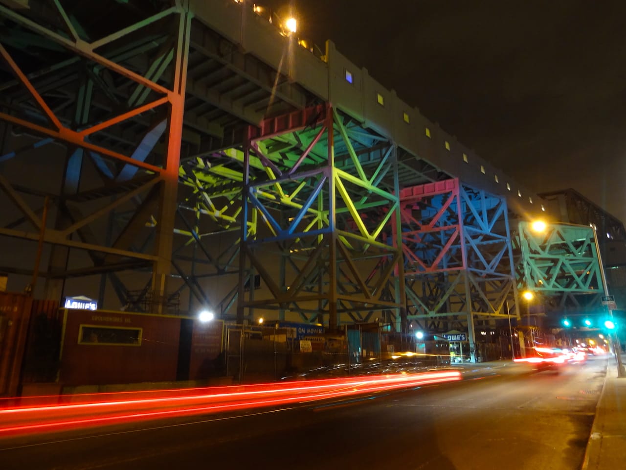 Colin Bowring and George Del Barrio's "Spectrum II" (all photos by the author for Hyperallergic)