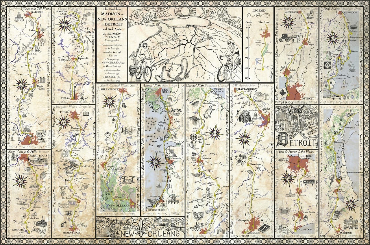 Andrew Umentum, "The Road from Madison — Umentum" (Image courtesy of the Norther American Cartographic Information Society)