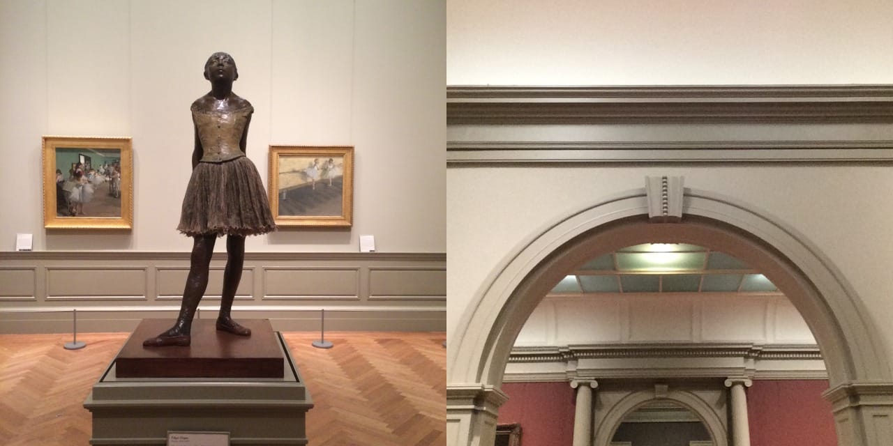 The view of Degas' "The Little Fourteen-Year-Old Dancer," courtesy of the artist. 