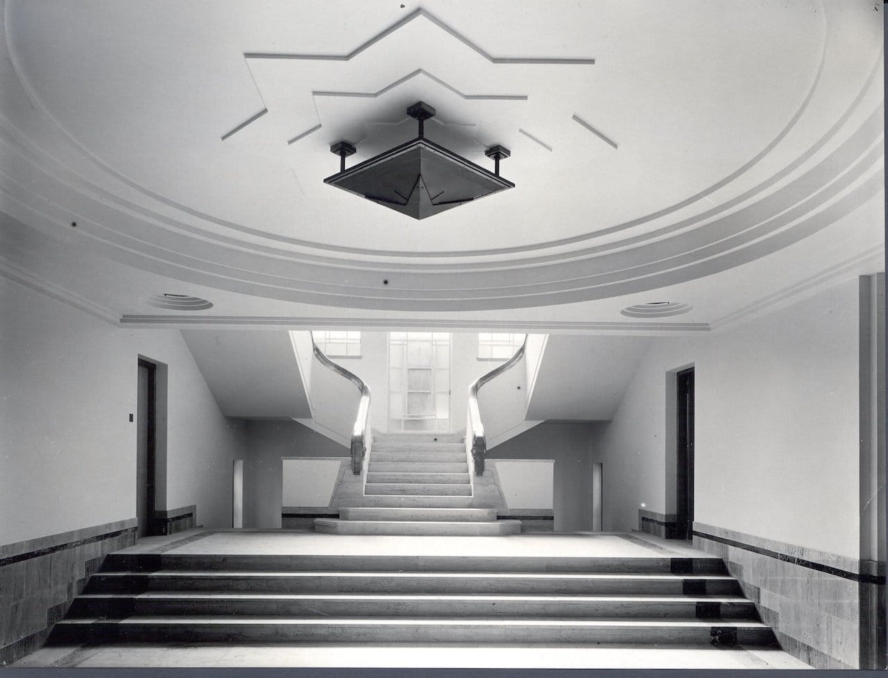 Archive photograph inside the administration building of Bethlem Hospital (courtesy Bethlem Gallery and Museum)