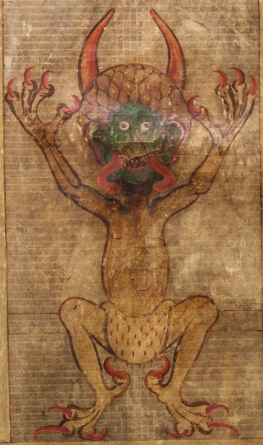 The devil in the Codex Gigas (via National Library of Sweden)