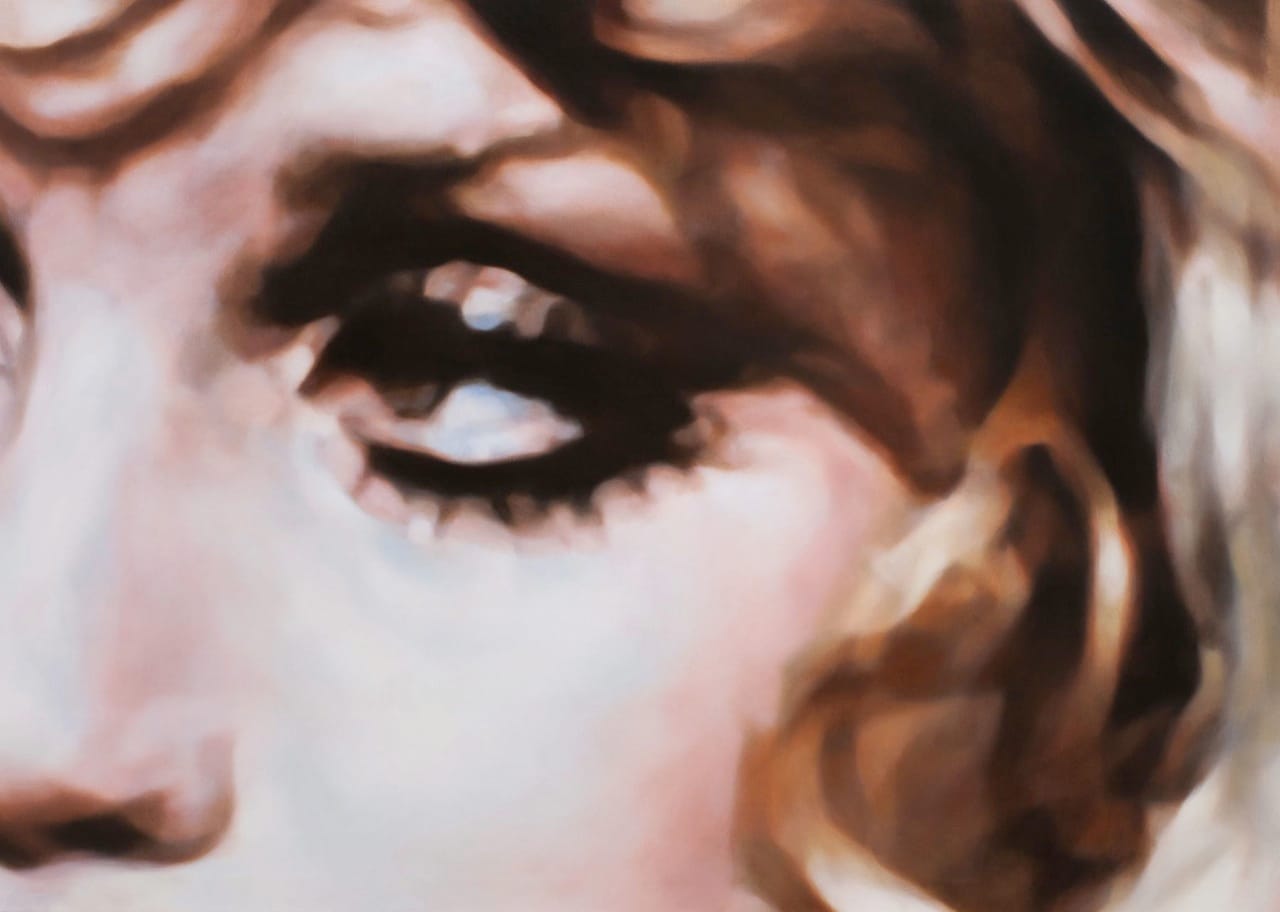 Judith Eisler, "BV" (2013), Oil on canvas, 39.5 x 55 in (via gavlakgallery.com)