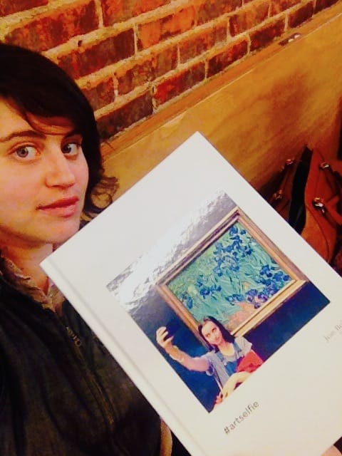 Selfie by the author with #artselfie