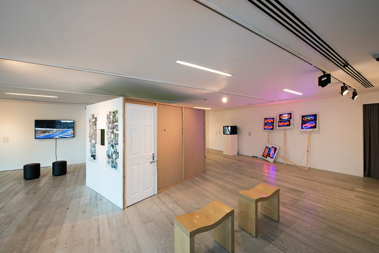 Installation view, "End User," Hayward Project Space, London. (photo by Michael Brzezinski)