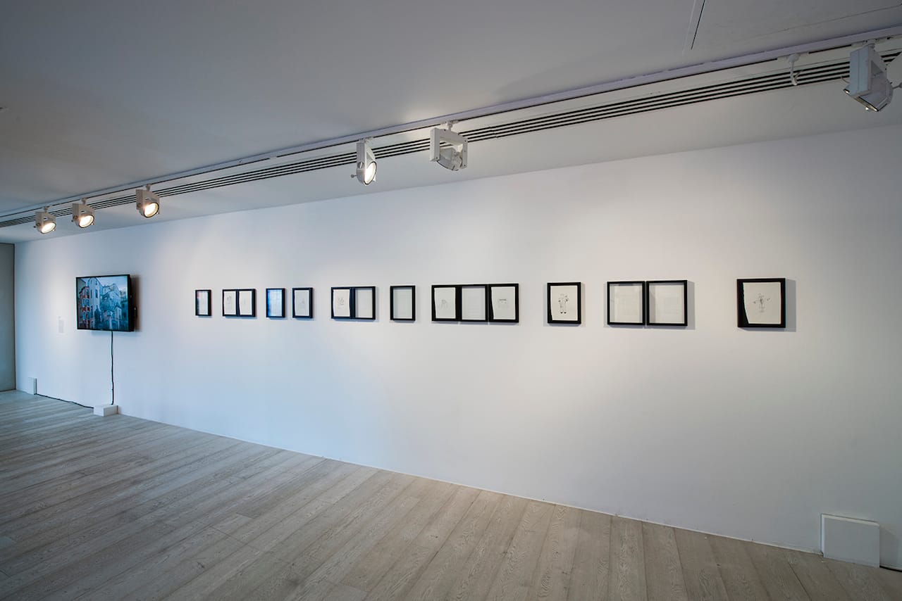 Tyler Coburn, "The Warp" (2013-14). Hayward Project Space, London. (photo by Michael Brzezinski).