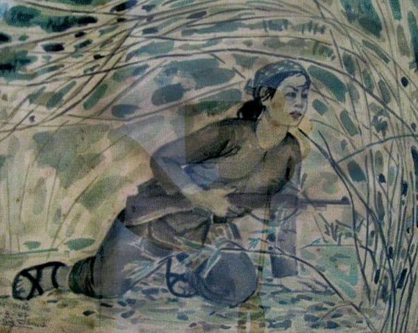 Truong Hong Thanh, "Following closely Behind the Enemy", mid 1960s
