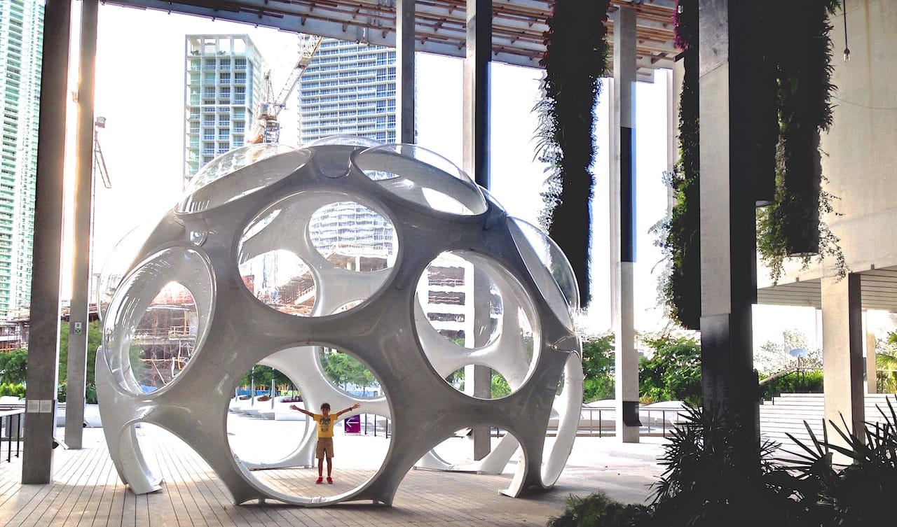 A Buckminster Fuller dome at the Pérez Art Museum Miami, which is cited in the "TrendsWatch" support for its forward-thinking hurricane-proof design. (photo by Ines Hegedus-Garcia/Flickr)