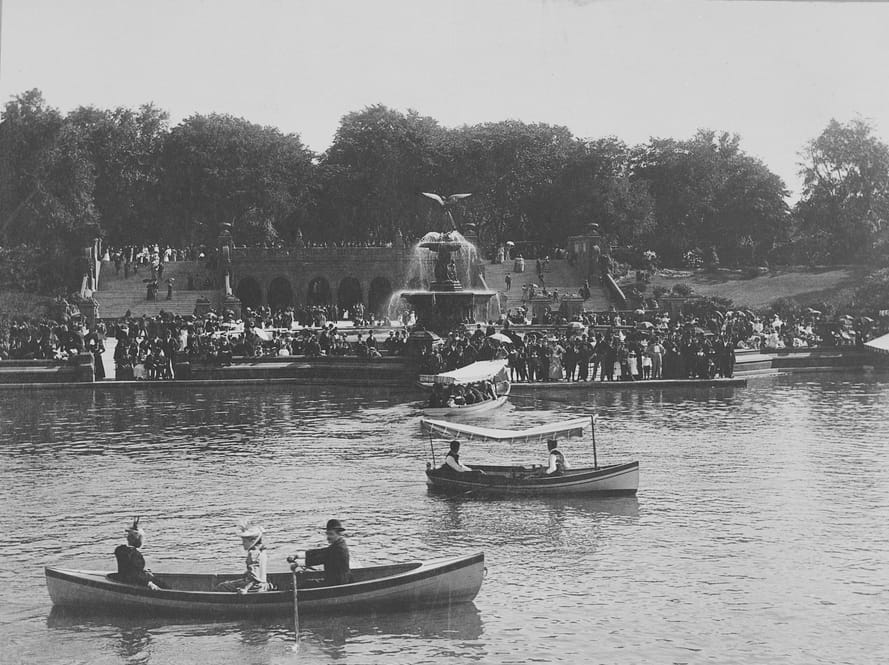 J. S. Johnston, Bethesda Terrace at Central Park (1894) (via Thomas Warren Sears photograph collection, Archives of American Gardens)