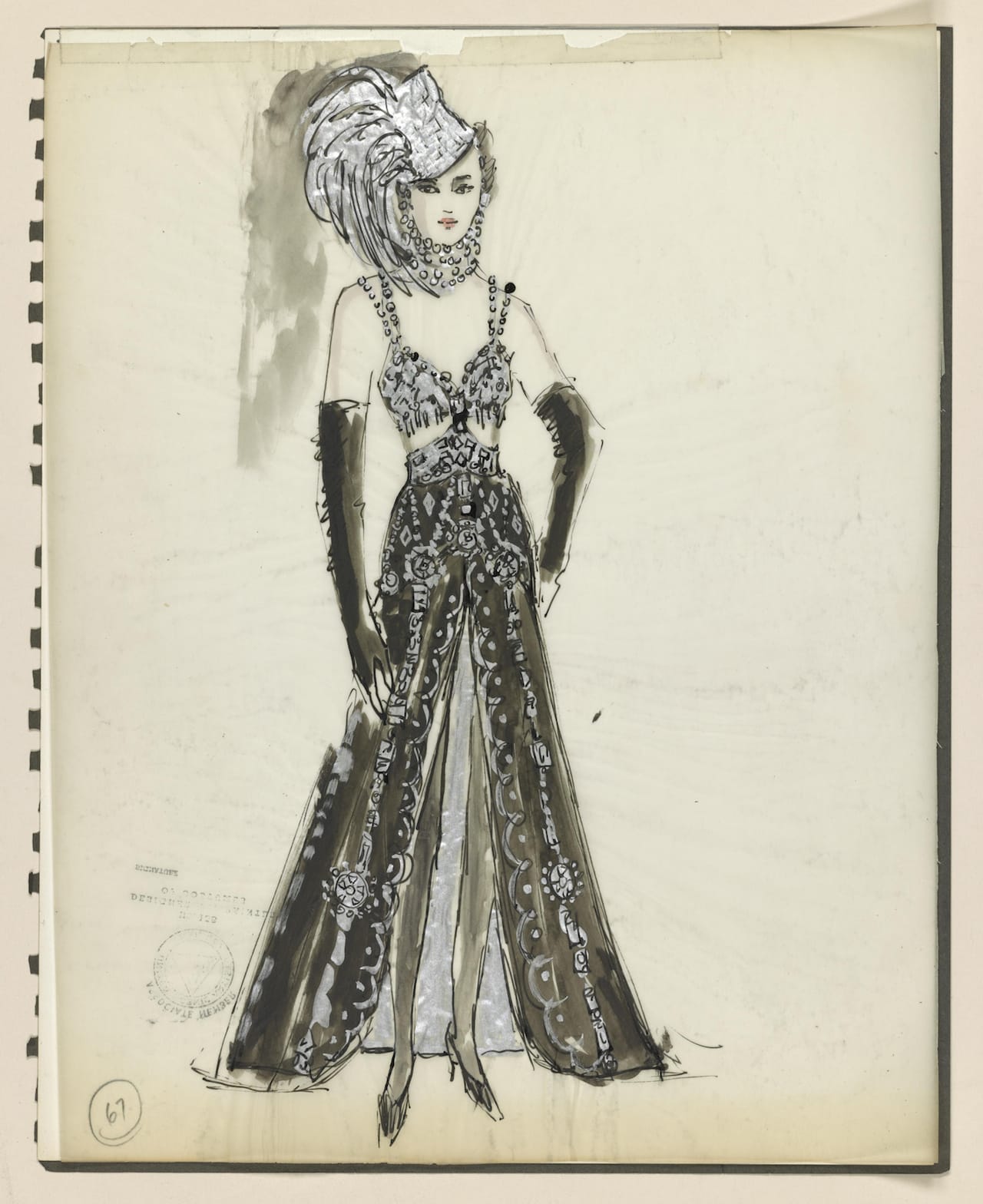 Florence Klotz (1920–1976). Follies costume design, opened 1971. Florence Klotz Collection, Music Division, Library of Congress