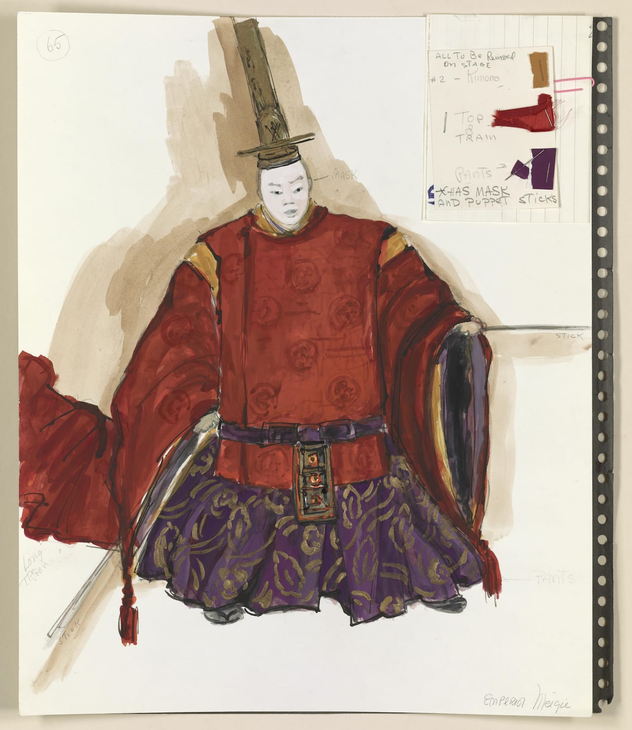 Florence Klotz (1920–1976). Pacific Overtures costume design. Opened at the Winter Garden Theatre, June 1976. Florence Klotz Collection, Music Division, Library of Congress