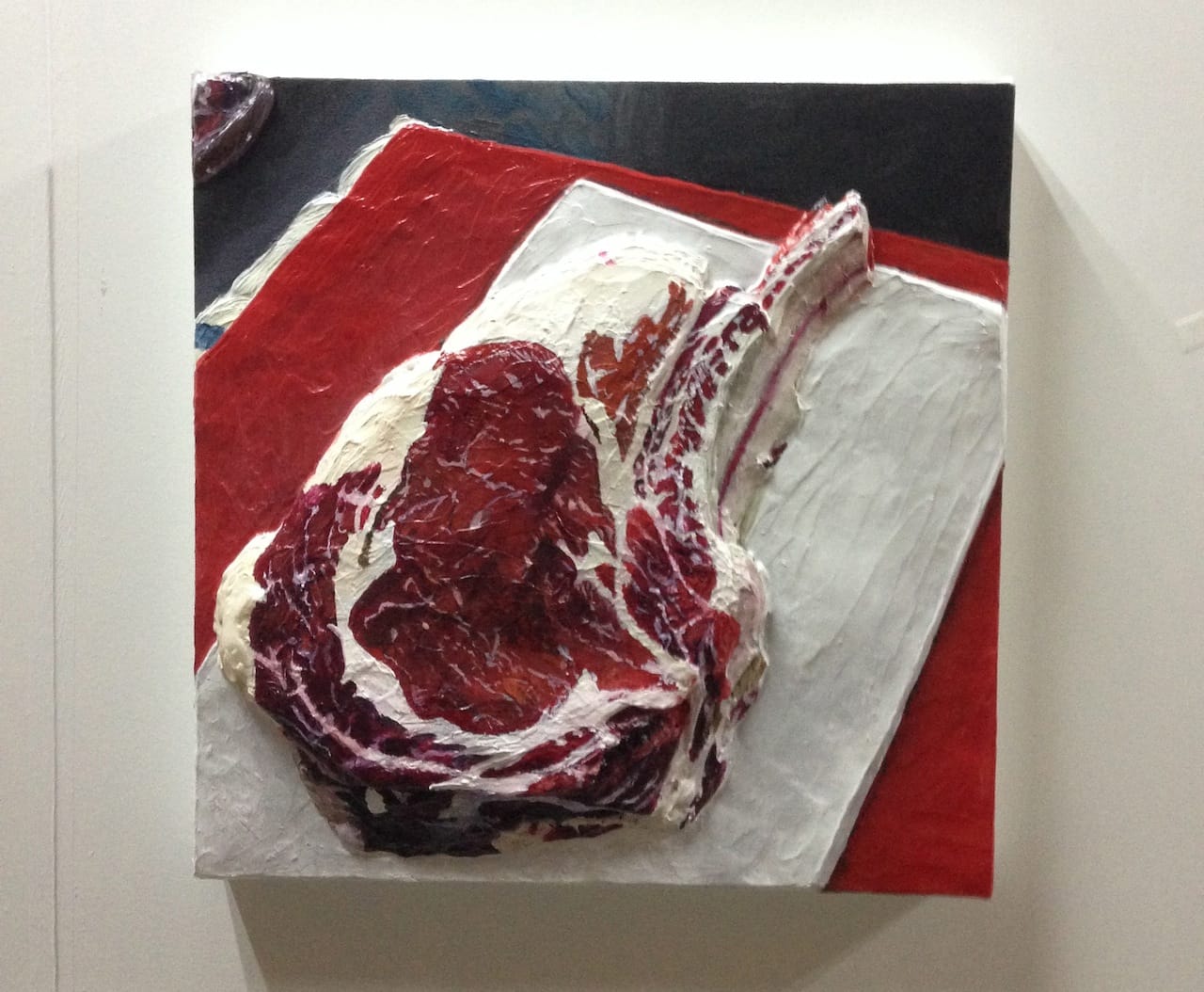 Gina Beavers at Clifton Benevento's booth.