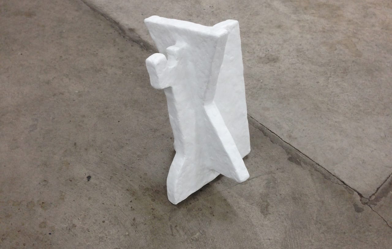 Michael Ray-Von, "Chess Exercise No. 14" (2015), modelling clay, 18cm x 27cm, x 23cm