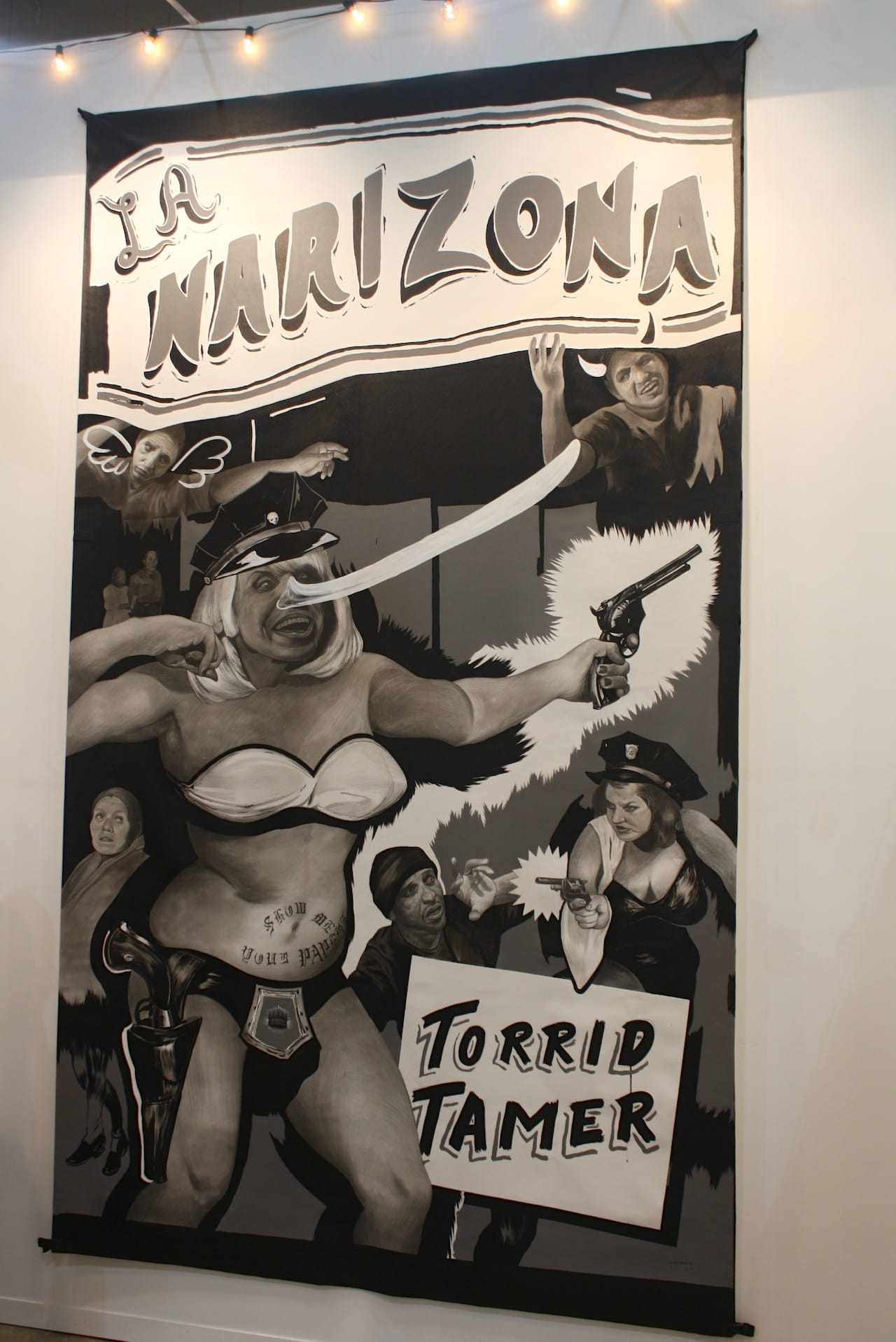 Hugo Crosthwaite at Luis de Jesus' booth