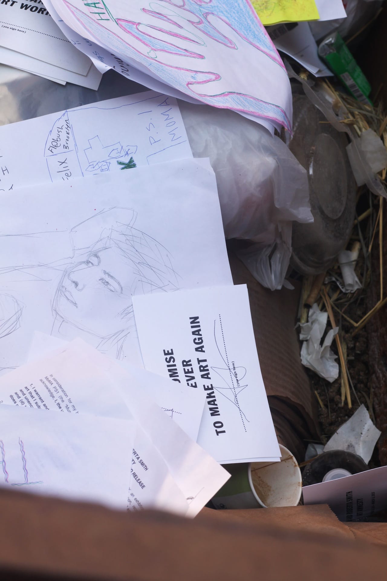 Art and garbage together at last