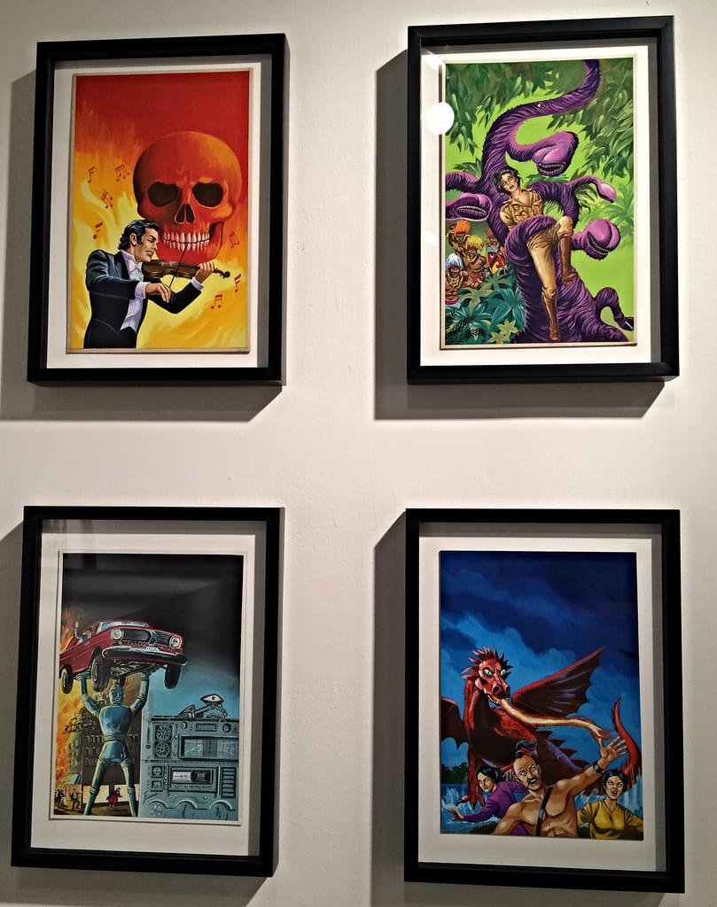 'Pulp Drunk: Mexican Pulp Art' at Ricco/Maresca (photograph by the author for Hyperallergic)