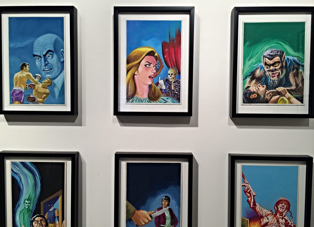 'Pulp Drunk: Mexican Pulp Art' at Ricco/Maresca (photograph by the author for Hyperallergic)