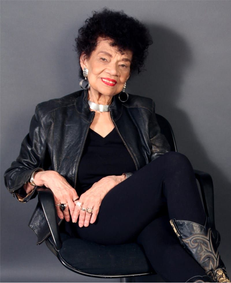 Photo of Lorraine O'Grady by Elia Alba, 2014 (via sites.moca.org)