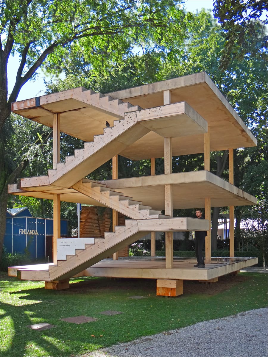 Le Corbusier's Maison Dom-ino at the 2014 Venice Architecture Biennale (photo by Jean-Pierre Dalbéra/Flickr)