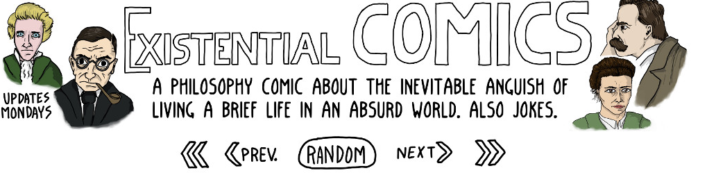 The Existential Comics logo, courtesy of the artist.