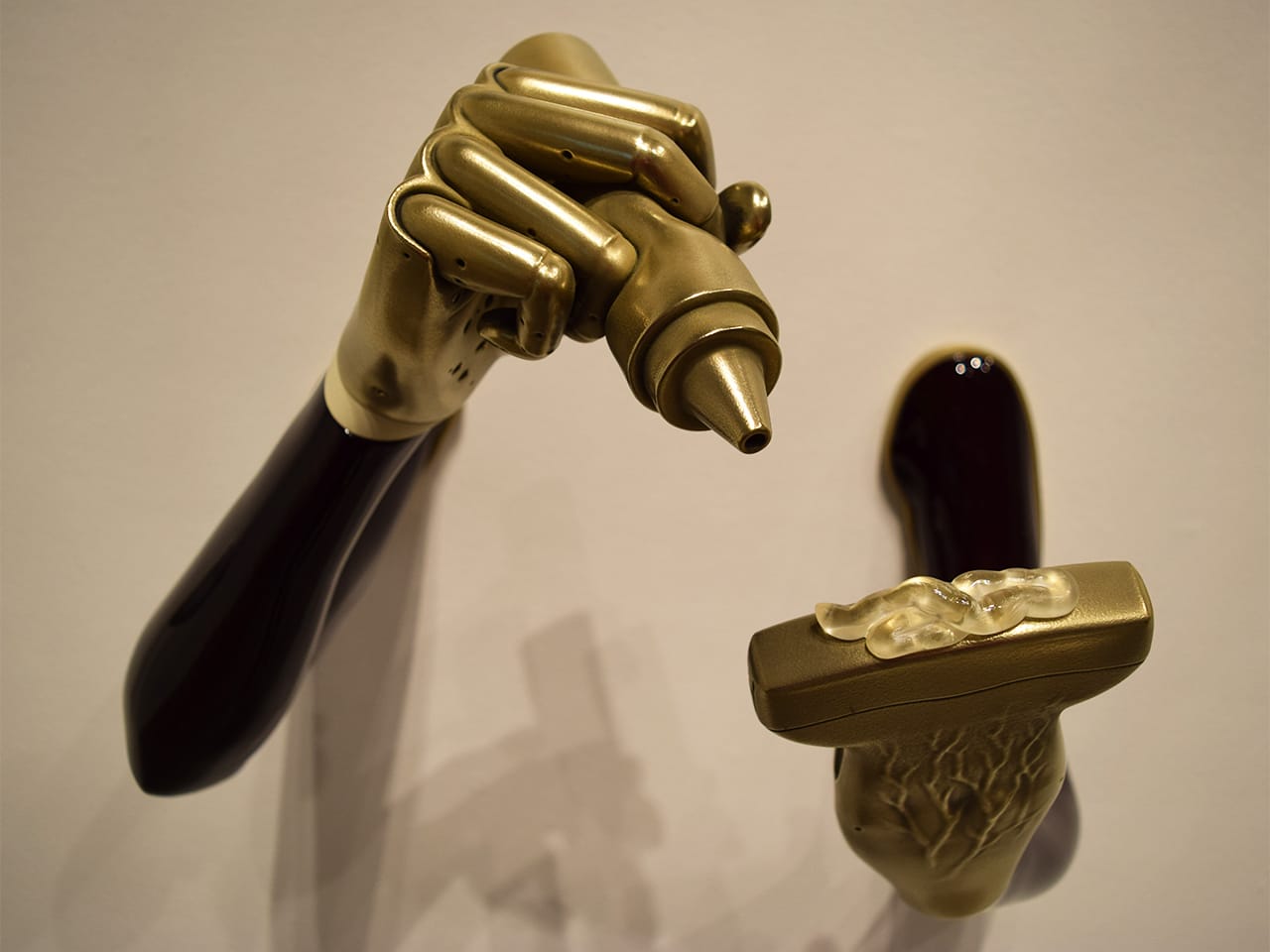 Detail of Aleksandra Domanović, "SOHO (Substances of Human Origin)" (2015)