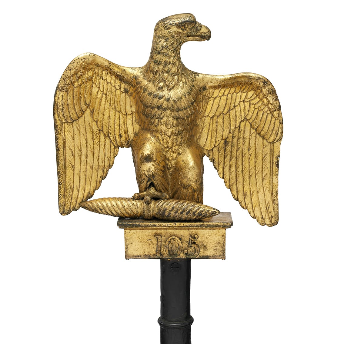 One of the Napoleonic eagle standards taken at Waterloo (courtesy National Army Museum)