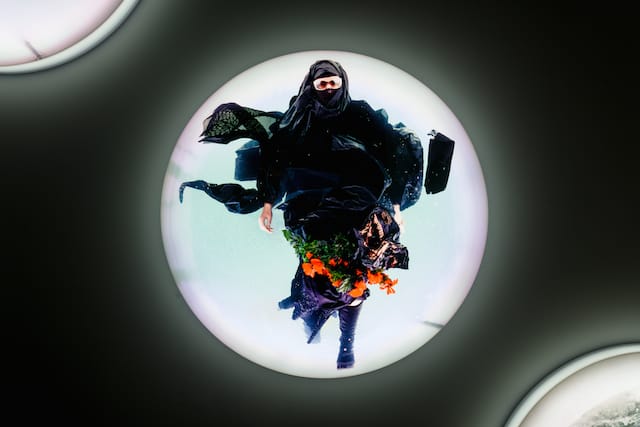 Lars Jan, BABUSHKA 1, 2014. Chromogenic print, acrylic, LEDs, 36 inches diameter. Courtesy of the Artist, Photo © Don Milici