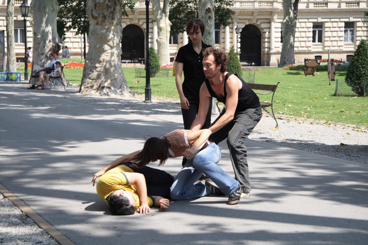 Igor Grubić East Side Story. 2006-2008 Double-channel video: color and sound Image courtesy the artist