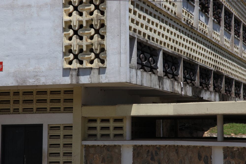 Mfantsipim School (Ausschnitt), Cape Coast (Ghana), von/by Fry, Drew and Partners, 1958, Foto/photo: © Manuel Herz 