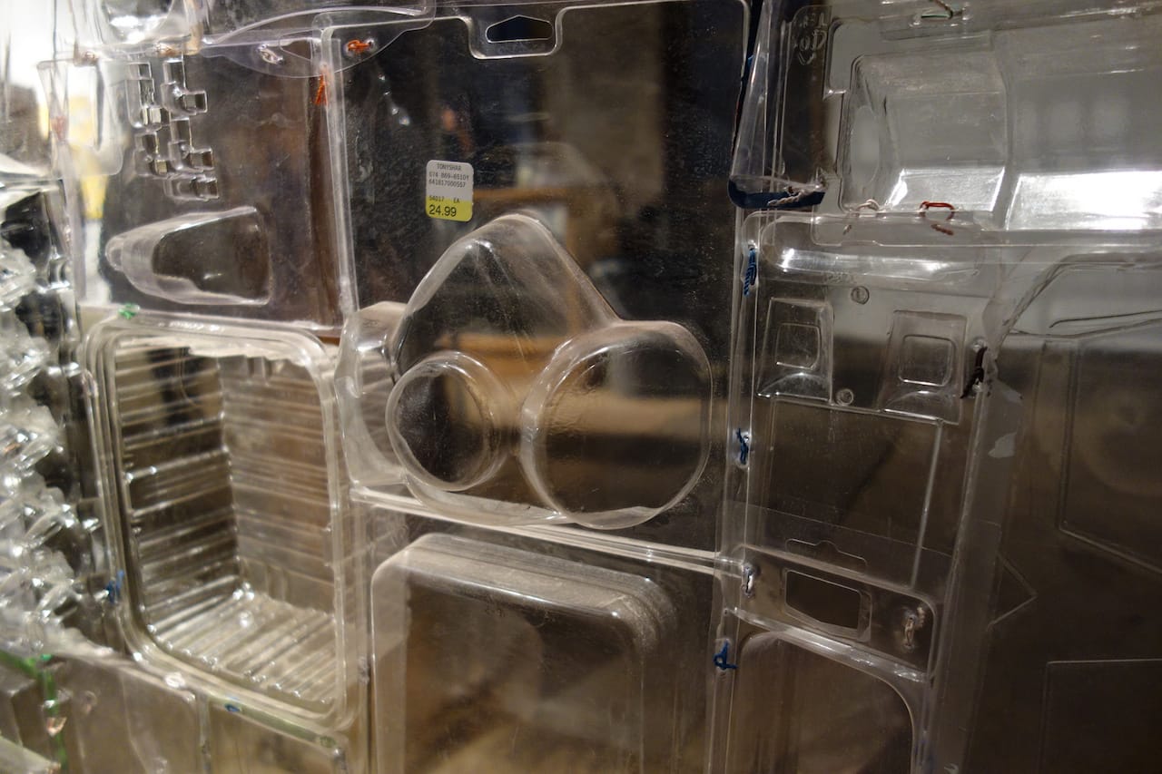 Installation view of 'Blister Pact' by Ian Trask at the Invisible Dog 