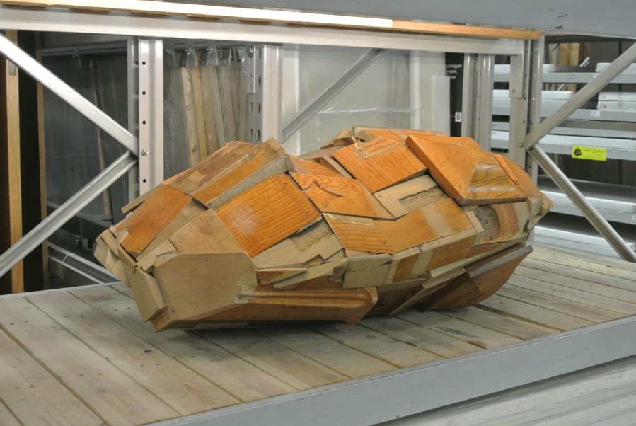 Chodzko's "Ark Eye," an extraterrestrial sculptural comppnent of 'Great Expectations,' now in B&Q