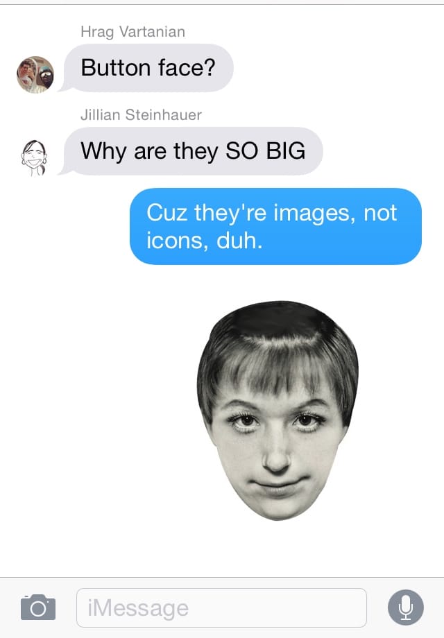 The Cindy Shermanicons in action (screenshot by the author)