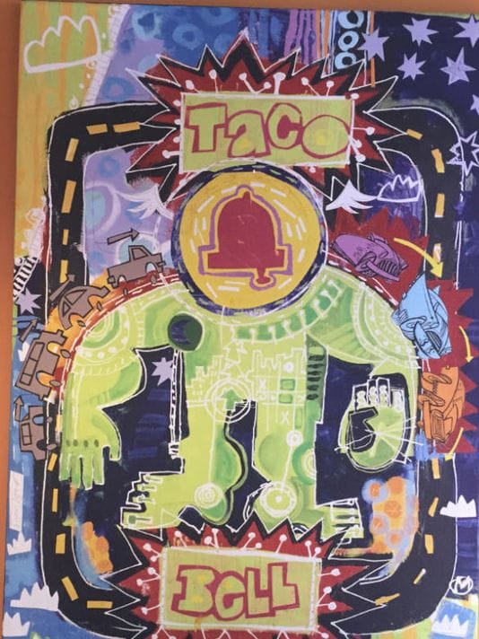 A nearly identical copy of the painting stolen from Taco Bell (courtesy Westlake Police Department, via WKYC)