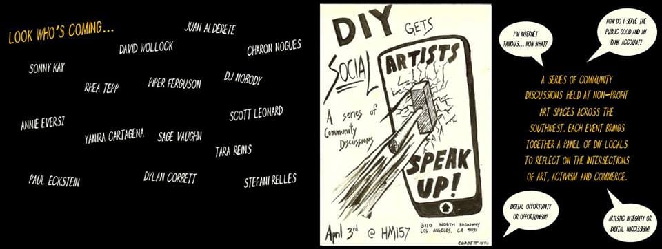 DIY Gets Social: Artists Speak Up! (via facebook)