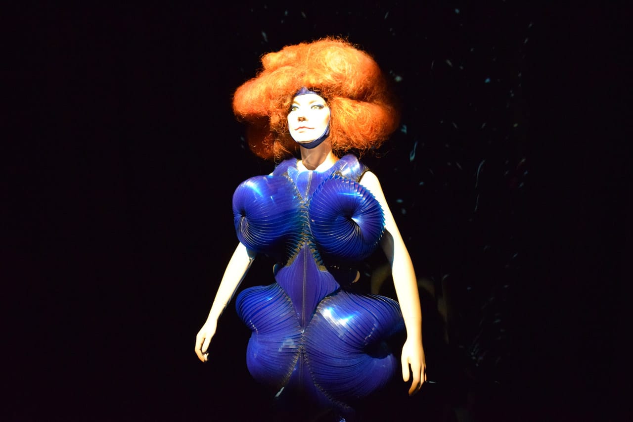 Iris van Herpen, 'Biophilia' Dress (2011) (photo by Benjamin Sutton/Hyperallergic)